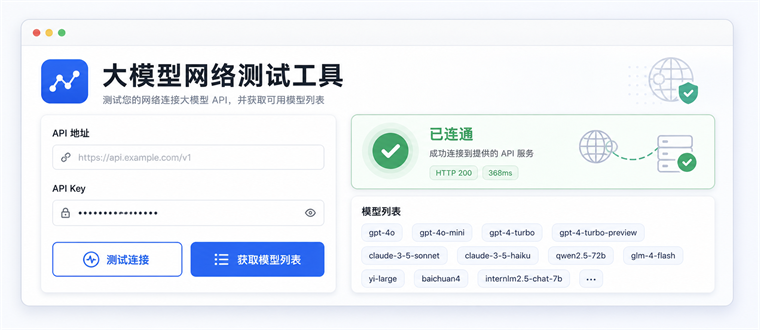 大模型网络测试工具